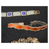 102.5-grams (total) Sterling Silver - Lot of (5) Bracelets 8' (x2) and 7' (x3)