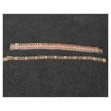 46.1-grams (total) Sterling Silver - Lot of (2) Bracelets