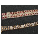 46.1-grams (total) Sterling Silver - Lot of (2) Bracelets