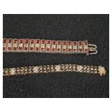 46.1-grams (total) Sterling Silver - Lot of (2) Bracelets