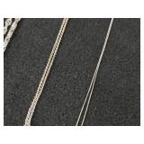 36.6-grams (total) Sterling Silver Pendant Necklaces (x2) + Necklaces (x2)