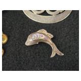 36.5-grams (total) Sterling Silver - Lot of (4) Pins