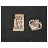22.2-grams (total) Sterling Silver - Lot of (2) Pins
