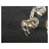 37.5-grams (total) Sterling Silver - Lot of (6) Wrap-around Horse Rings