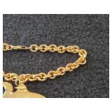 30-grams 14K Gold Bracelet with Loon Pendant