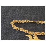 30-grams 14K Gold Bracelet with Loon Pendant