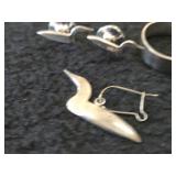 11.5-grams Sterling Silver Loon Earrings (x3) + Loon Ring