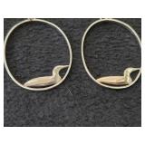 16' 19.5-grams Sterling Silver Necklace with (2) Loon Pendants