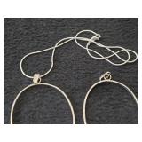 16' 19.5-grams Sterling Silver Necklace with (2) Loon Pendants