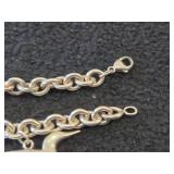 34.6-grams Sterling Silver Loon Charm Bracelet