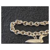 34.6-grams Sterling Silver Loon Charm Bracelet