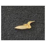 13-grams 14K Gold Loon Pendant