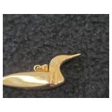 13-grams 14K Gold Loon Pendant
