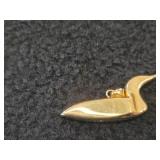 13-grams 14K Gold Loon Pendant