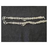 75.8-grams (total) Gold Plate - Lot of (2) Bracelet with Loon Charm