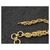 65.9-grams (total) Gold Plate - Lot of (2) Bracelet with Loon Charm (New)