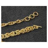 65.9-grams (total) Gold Plate - Lot of (2) Bracelet with Loon Charm (New)