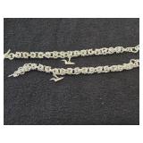 76.1-grams (total) Gold Plate - Lot of (2) Bracelet with Loon Charm