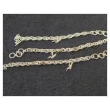85.7-grams (total) Gold Plate - Lot of (3) Bracelet with Loon Charm (New)