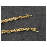 51.9-grams (total) Gold Plate - Lot of (2) Bracelet with Loon Charm (New)