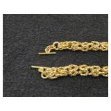 72-grams (total) Gold Plate - Lot of (2) Bracelet with Loon Charm (New)