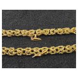 72-grams (total) Gold Plate - Lot of (2) Bracelet with Loon Charm (New)