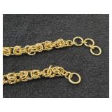 72-grams (total) Gold Plate - Lot of (2) Bracelet with Loon Charm (New)