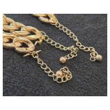 63.4-grams (total) Gold Plate - Lot of (3) Bracelet with Loon Charm (New)