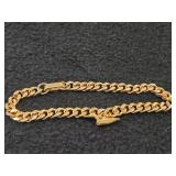 23.3-grams (total) Gold Plate - Lot of (2) Bracelet with Loon Charms