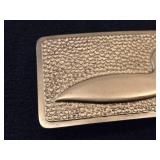 150.5-grams Gold Plate Loon Belt Buckle