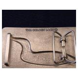 150.5-grams Gold Plate Loon Belt Buckle