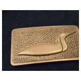 153-grams Gold Plate Loon Belt Buckle