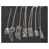 Lot of (7) Pendant Necklaces