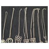 Lot of (7) Pendant Necklaces