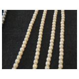 Pearl Necklace 48' + Double-Strand Pearl Necklace 14' + Triple-Strand Pearl Necklace 16' + Double-Strand Pearl Bracelet 6'