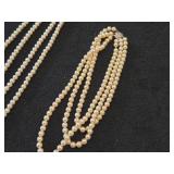 Pearl Necklace 48' + Double-Strand Pearl Necklace 14' + Triple-Strand Pearl Necklace 16' + Double-Strand Pearl Bracelet 6'