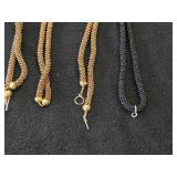 Lot of (5) Seed Bead Necklaces 28' (x4) and 14'