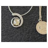 Lot of (9) Necklaces | Silver-toned