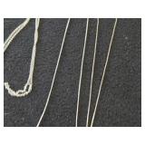 Lot of (9) Necklaces | Silver-toned