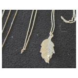 Lot of (9) Necklaces | Silver-toned
