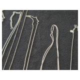 Lot of (9) Necklaces | Silver-toned