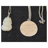 Lot of (9) Necklaces | Silver-toned