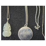 Lot of (9) Necklaces | Silver-toned