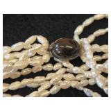 (3) Multi-strand Pearl Necklaces + Multi-strand Pearl Bracelet + Single-Strand Pearl Bracelet
