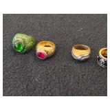 Lot of (4) Gemstone Rings