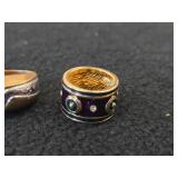 Lot of (4) Gemstone Rings
