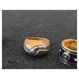 Lot of (4) Gemstone Rings