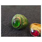 Lot of (4) Gemstone Rings