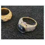 Lot of (4) Gemstone Rings
