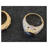 Lot of (4) Gemstone Rings